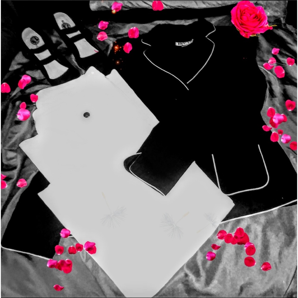 NYP Suits Size 10, Black w/White Trim